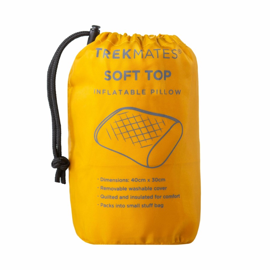 Equipment Trekmates Pillows | Soft Top Inflatable Pillow Tm-01258 Nugget Gold